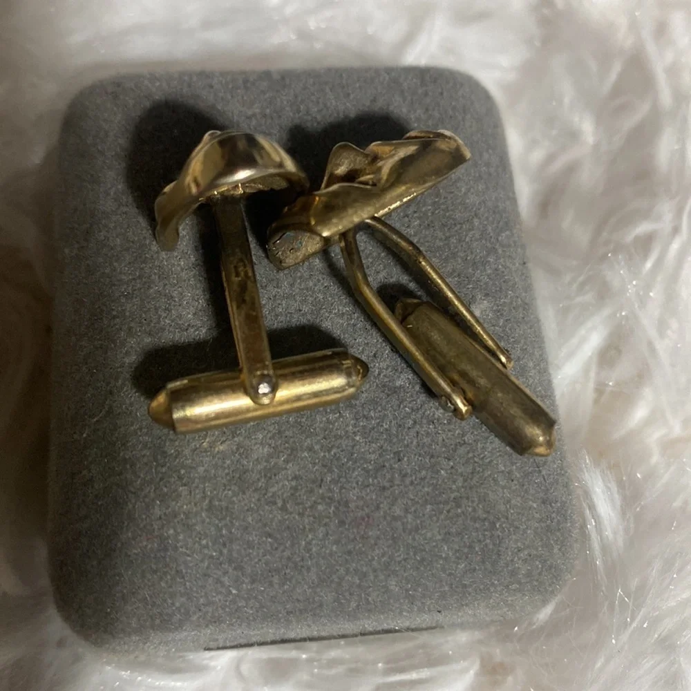 Vintage Mid Century Happy Sad Face Theater Mask Cufflinks